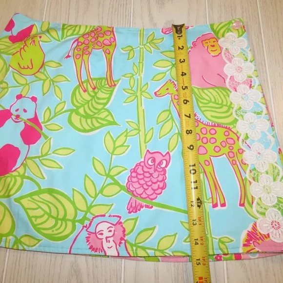 Lilly Pulitzer Connie Reversible Skirt Size 8 Pink Sands Vintage White Label - Picture 6 of 8